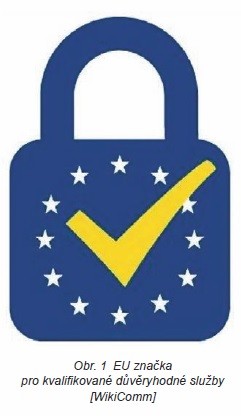 Obr. 1 EU značka pro kvalifikované důvěryhodné služby [WikiComm]